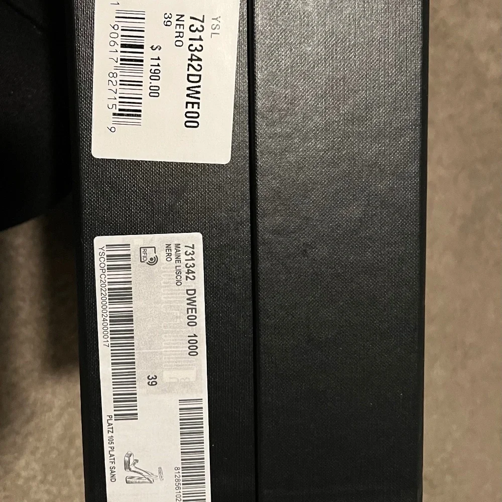 Saint Laurent Black Platform Sandals